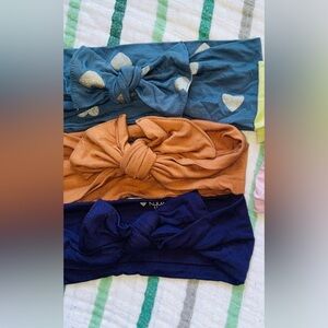 Kyte BABY bows (steel hearts , spice and eggplant)